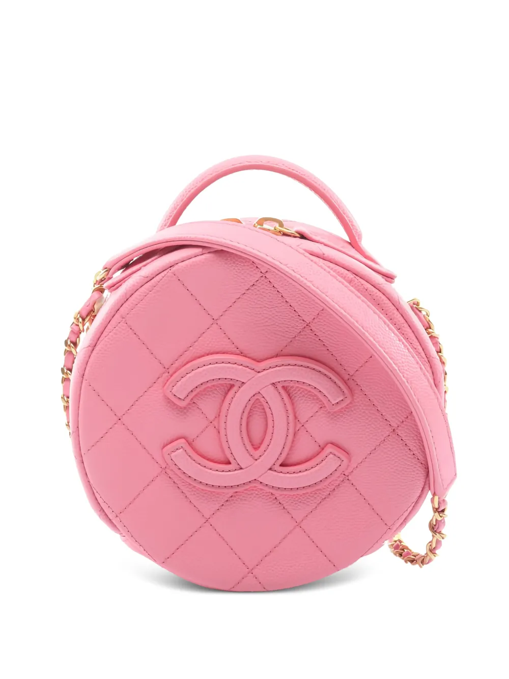 CHANEL Pre-Owned 2021 Round shoulder bag - Rosa