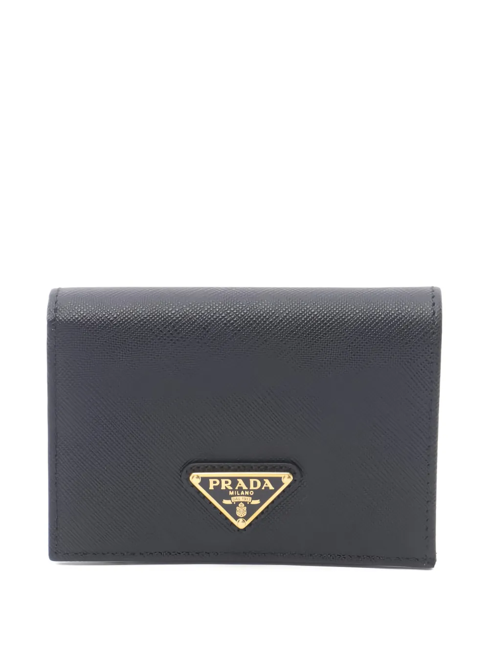Prada Pre-Owned 1920s saffiano bi-fold wallet - Nero