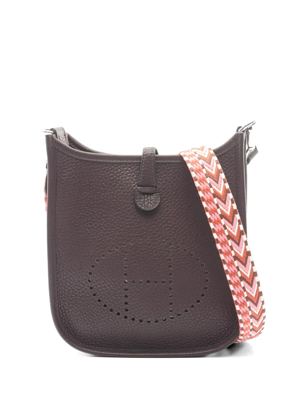 Hermès Pre-Owned 2022 Evelyne TPM leather shoulder bag - Rosso