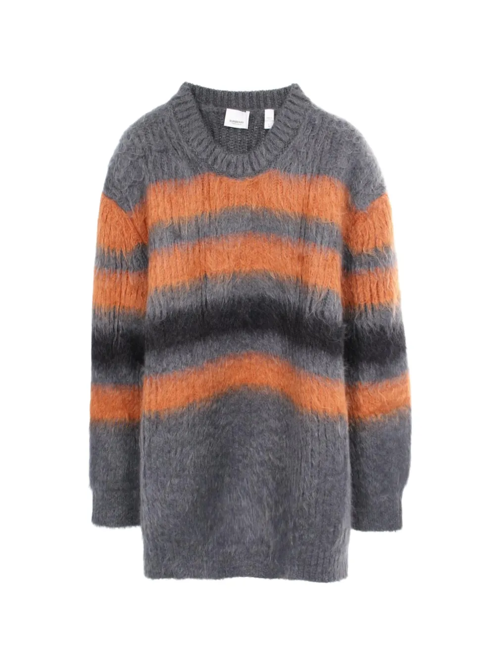 Burberry Pre-Owned 2010s striped intarsia knit sweater - Grigio
