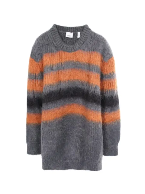 Burberry Pre-Owned 2010s striped intarsia knit sweater
