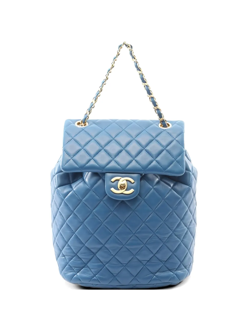 CHANEL Pre-Owned 2019 matelasse backpack - Blu