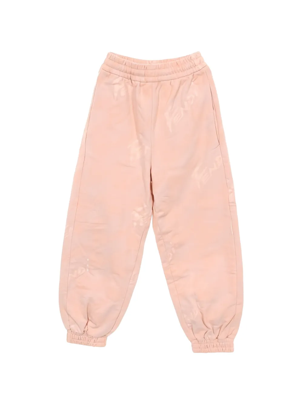 Fendi Pre-Owned Pantaloni in cotone con logo - Rosa