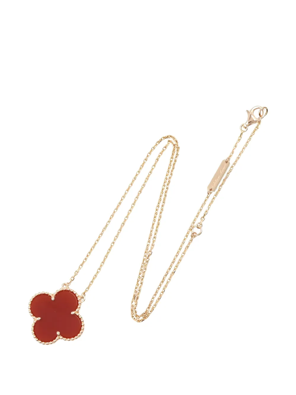 Van Cleef & Arpels Pre-Owned magic Alhambra carnelian necklace - Oro