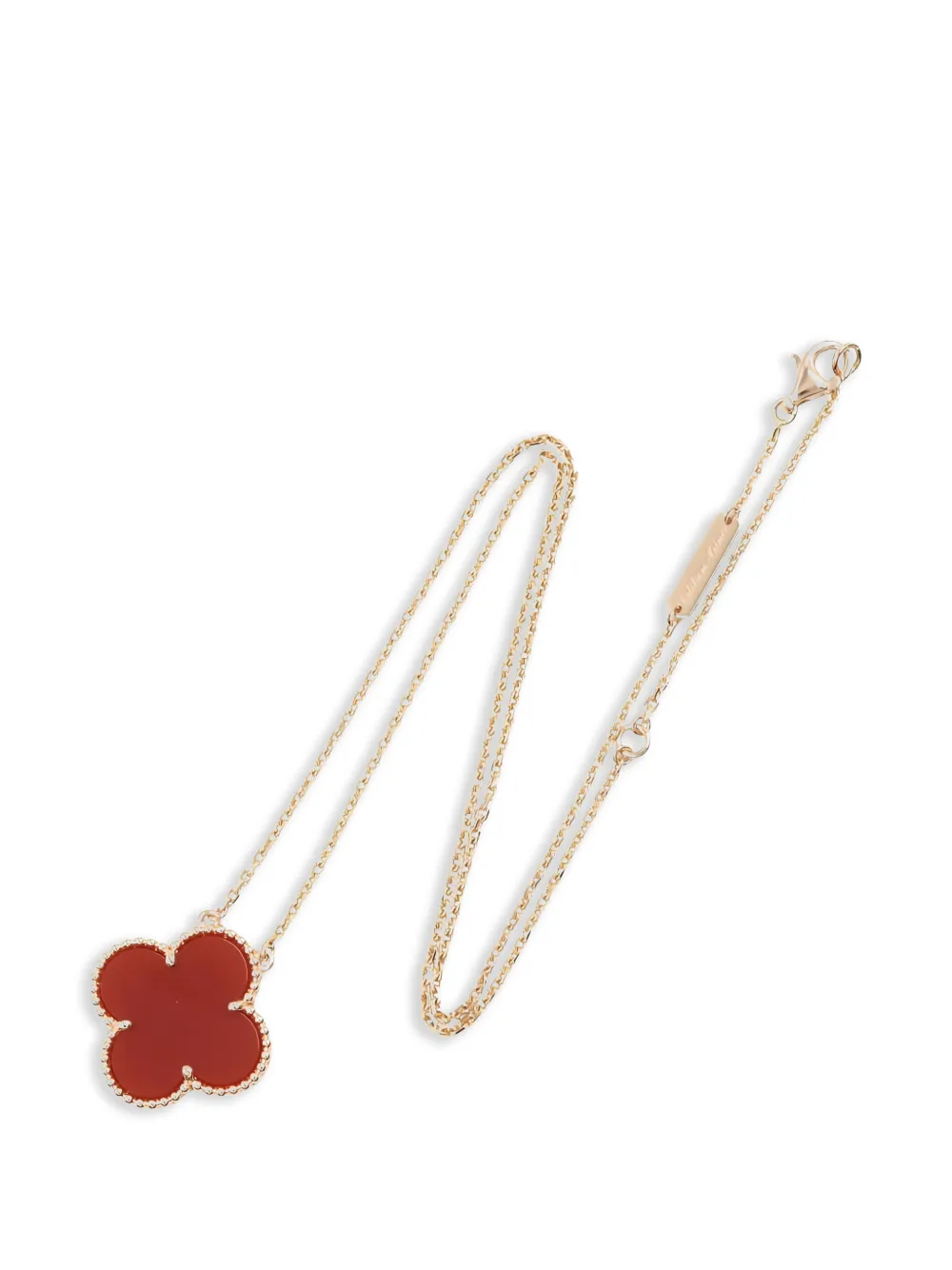 Van Cleef & Arpels Pre-Owned magic Alhambra carnelian necklace - Oro