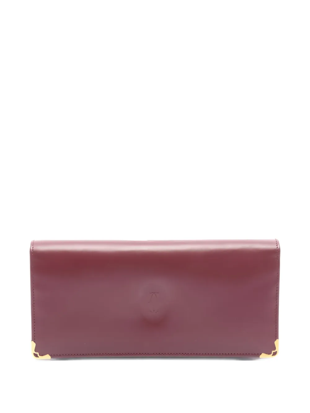 Pre-owned Cartier 2010s Mast Line Bifold Long Wallet In Pink