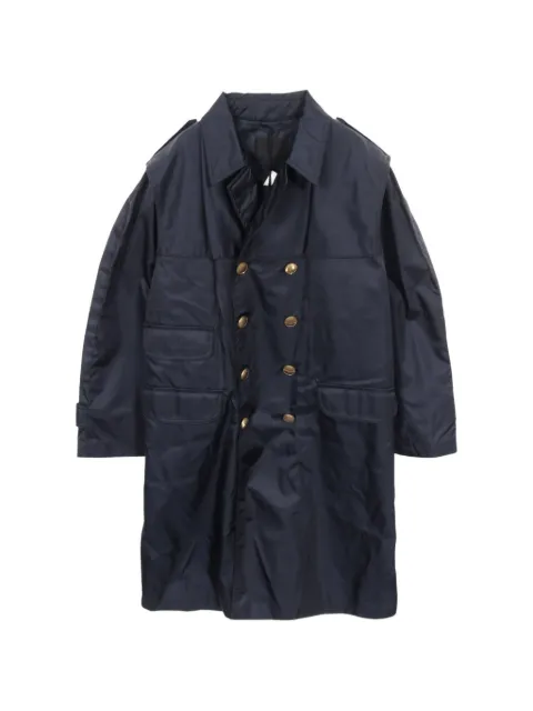 Prada Pre-Owned Re-Nylon double-breasted trench coat
