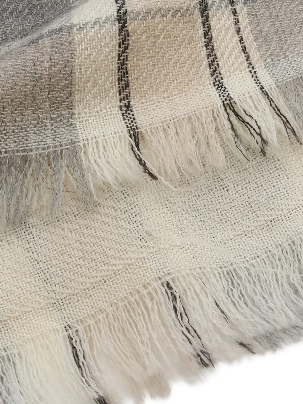 1986-1988 Cocomark Check Cashmere Scarf