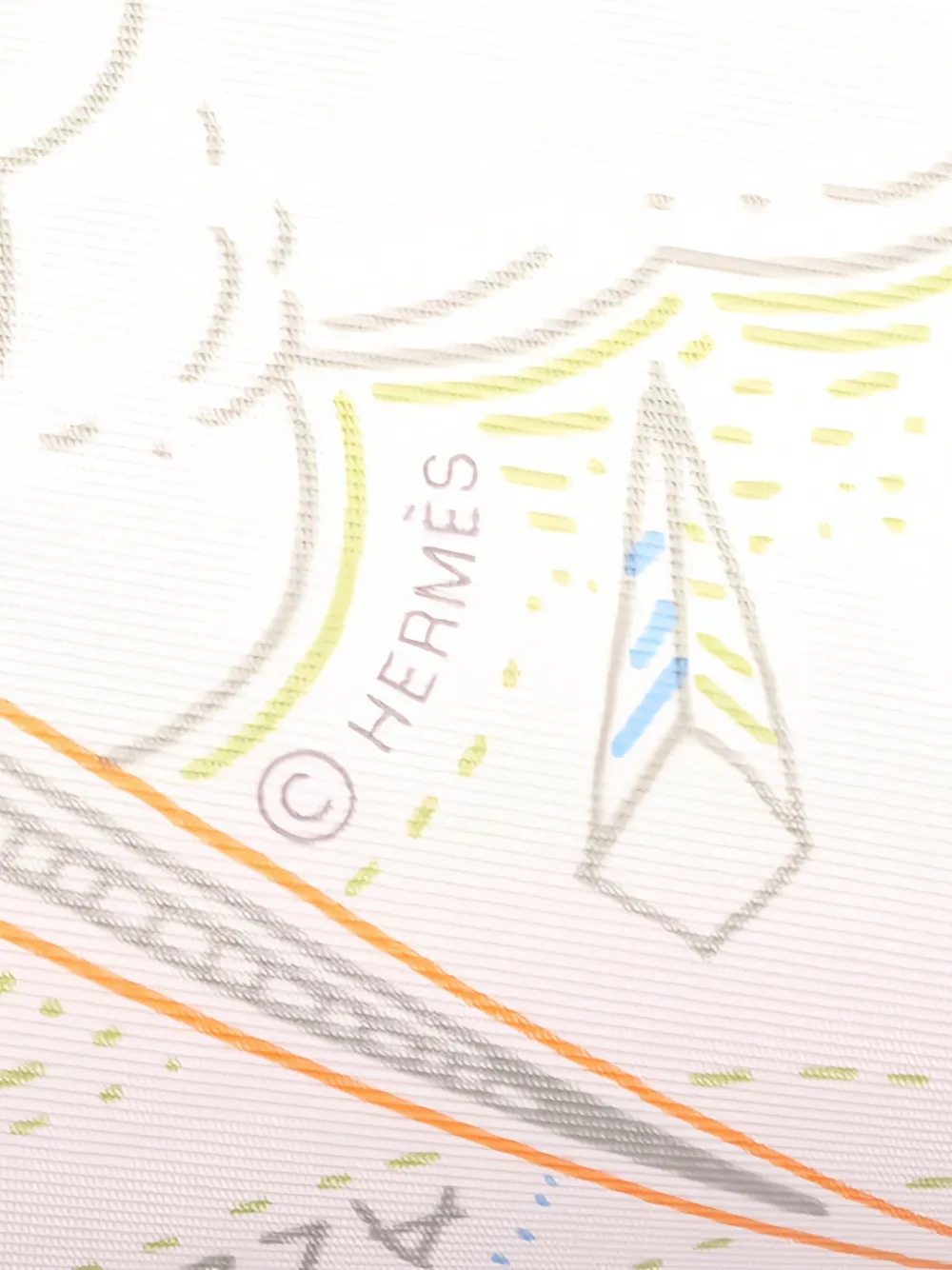 Hermès Pre-Owned 1990s printed silk scarf - Toni neutri