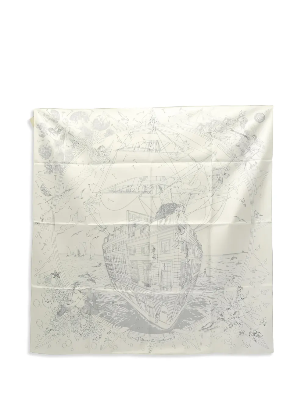 Hermès Pre-Owned 1920s silk scarf - Toni neutri