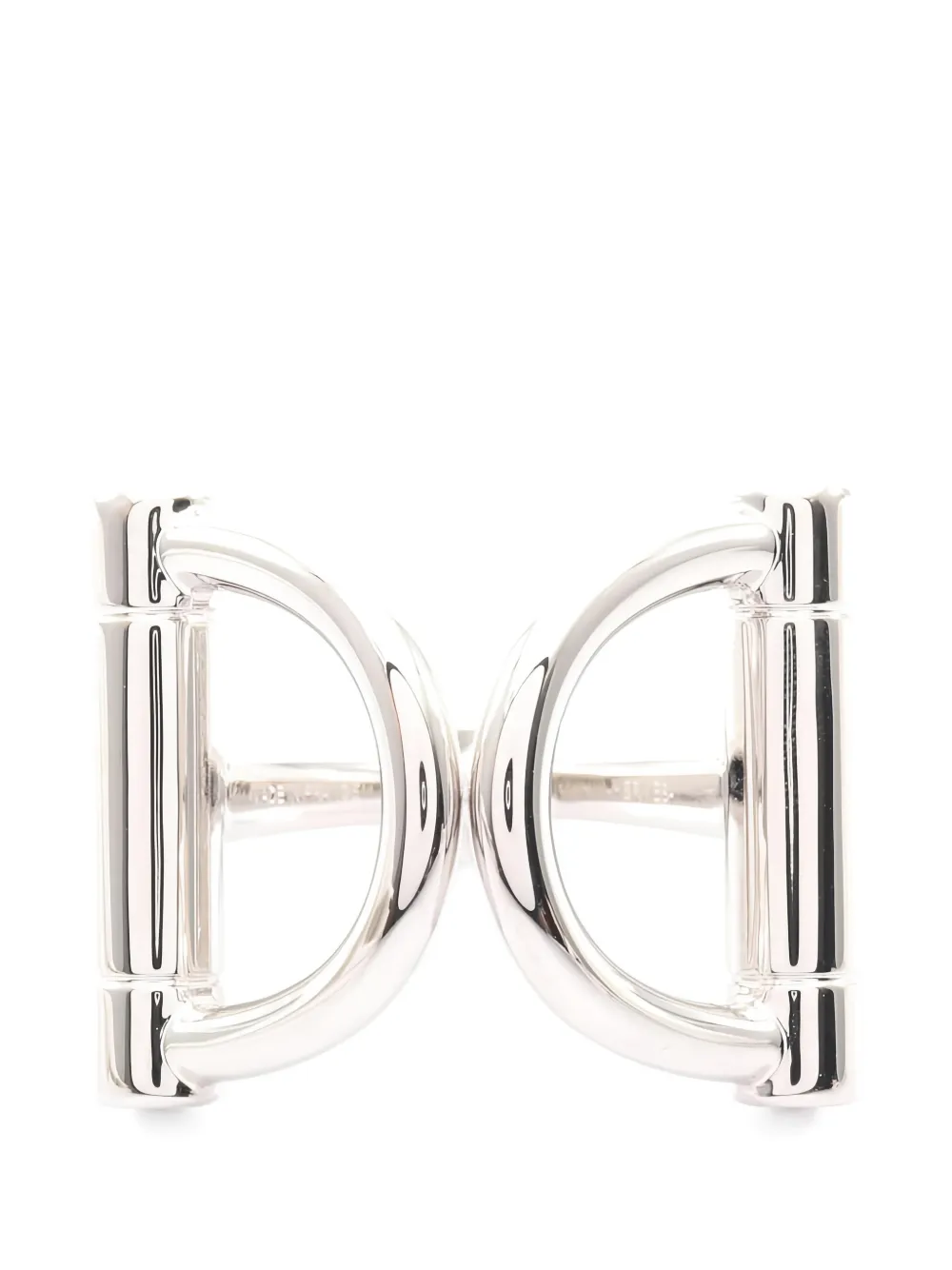 Hermès Pre-Owned Ferma carré Double D mini anni 2010 - Argento