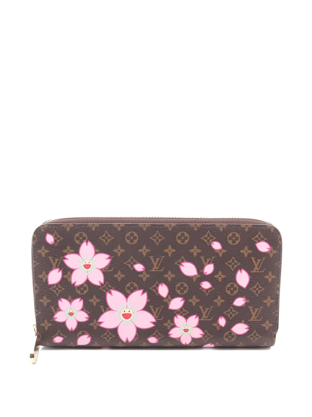 Louis Vuitton Pre-Owned x Murakami 2010s monogram cherry blossom wallet - Marrone