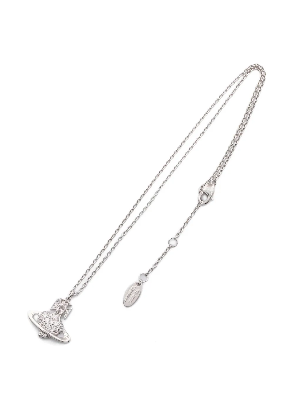 Vivienne Westwood Pre-Owned Collana Agnatha Orb con strass anni 2020 - Argento