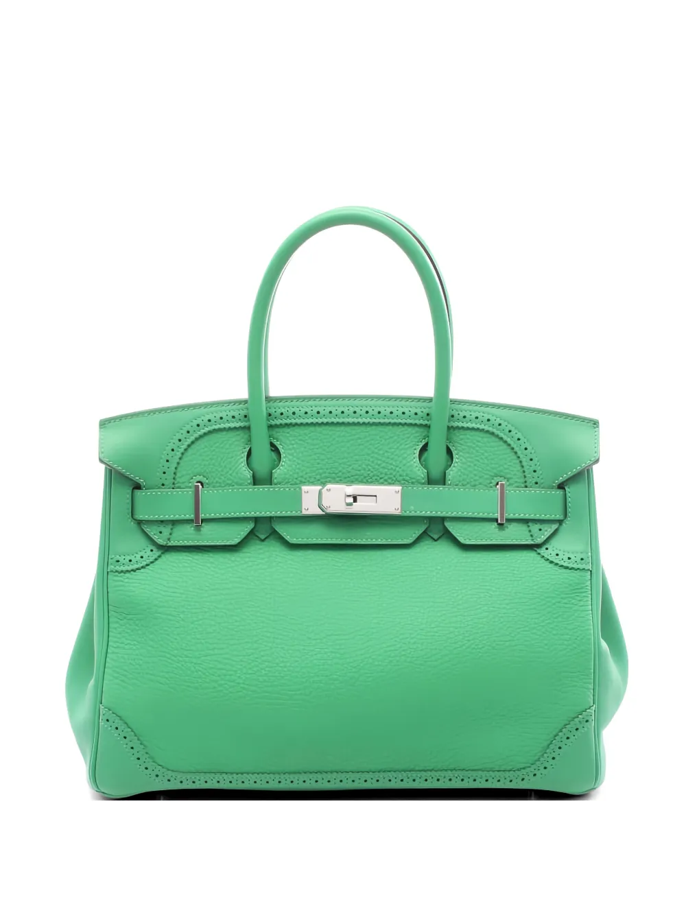Hermès Pre-Owned 2015 30 Birkin Gillies leather handbag - Verde