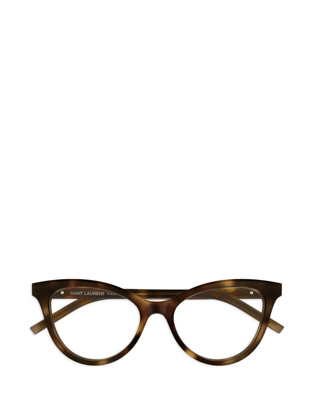 Saint Laurent Eyewear cat-eye-frame glasses - Marrone