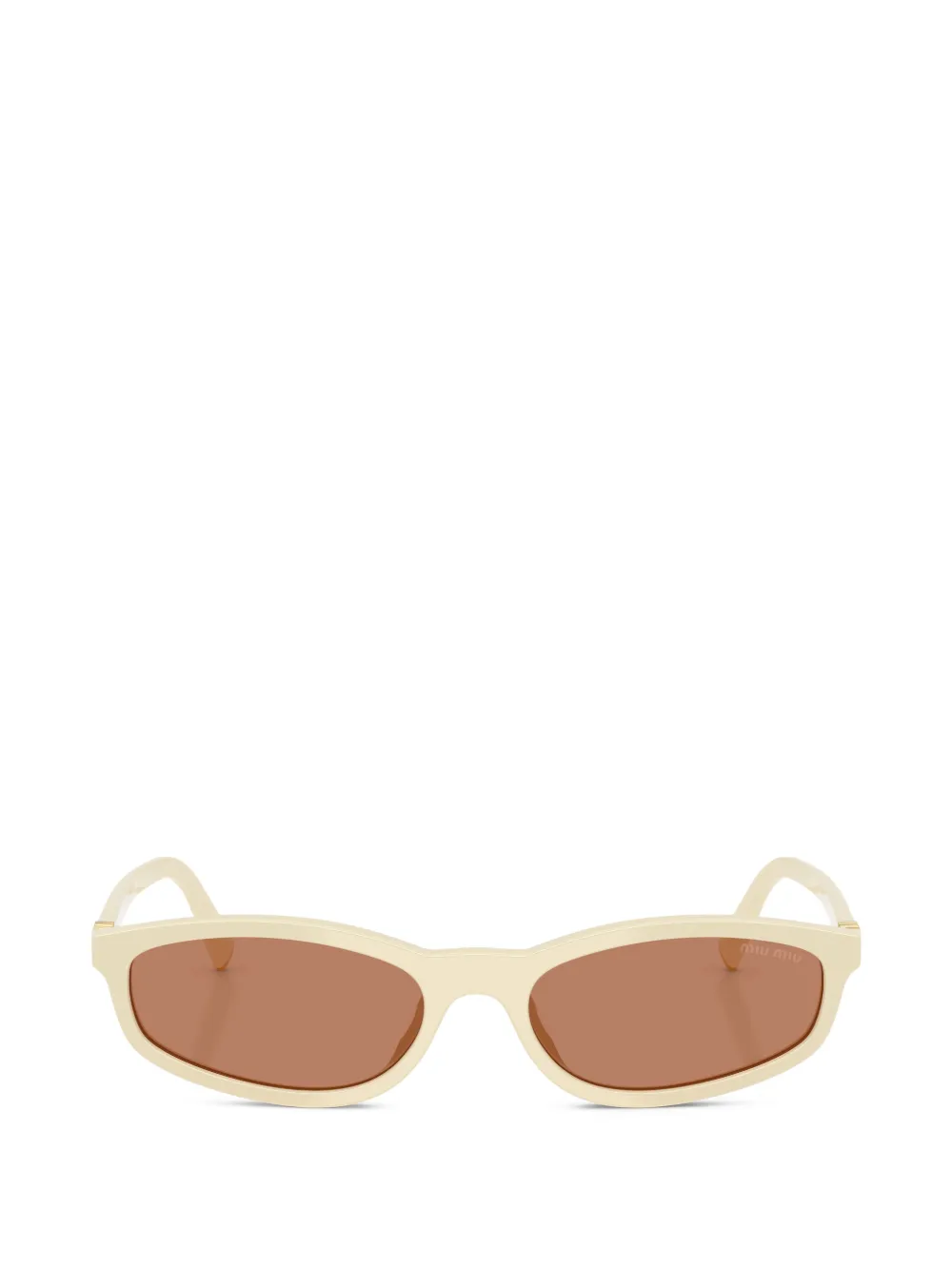 Miu Miu Eyewear oval-frame sunglasses - Toni neutri