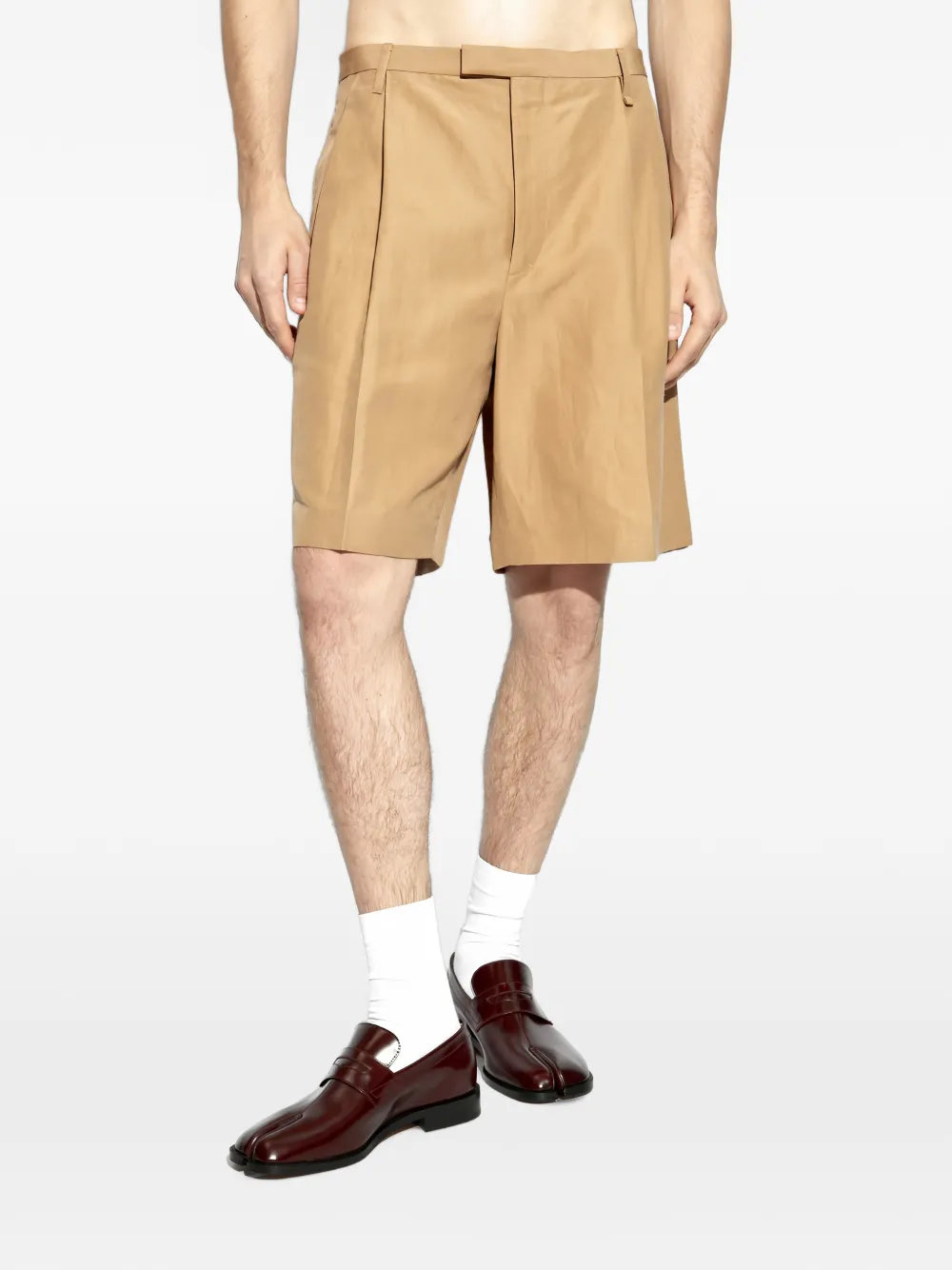 Givenchy Geplooide shorts Beige