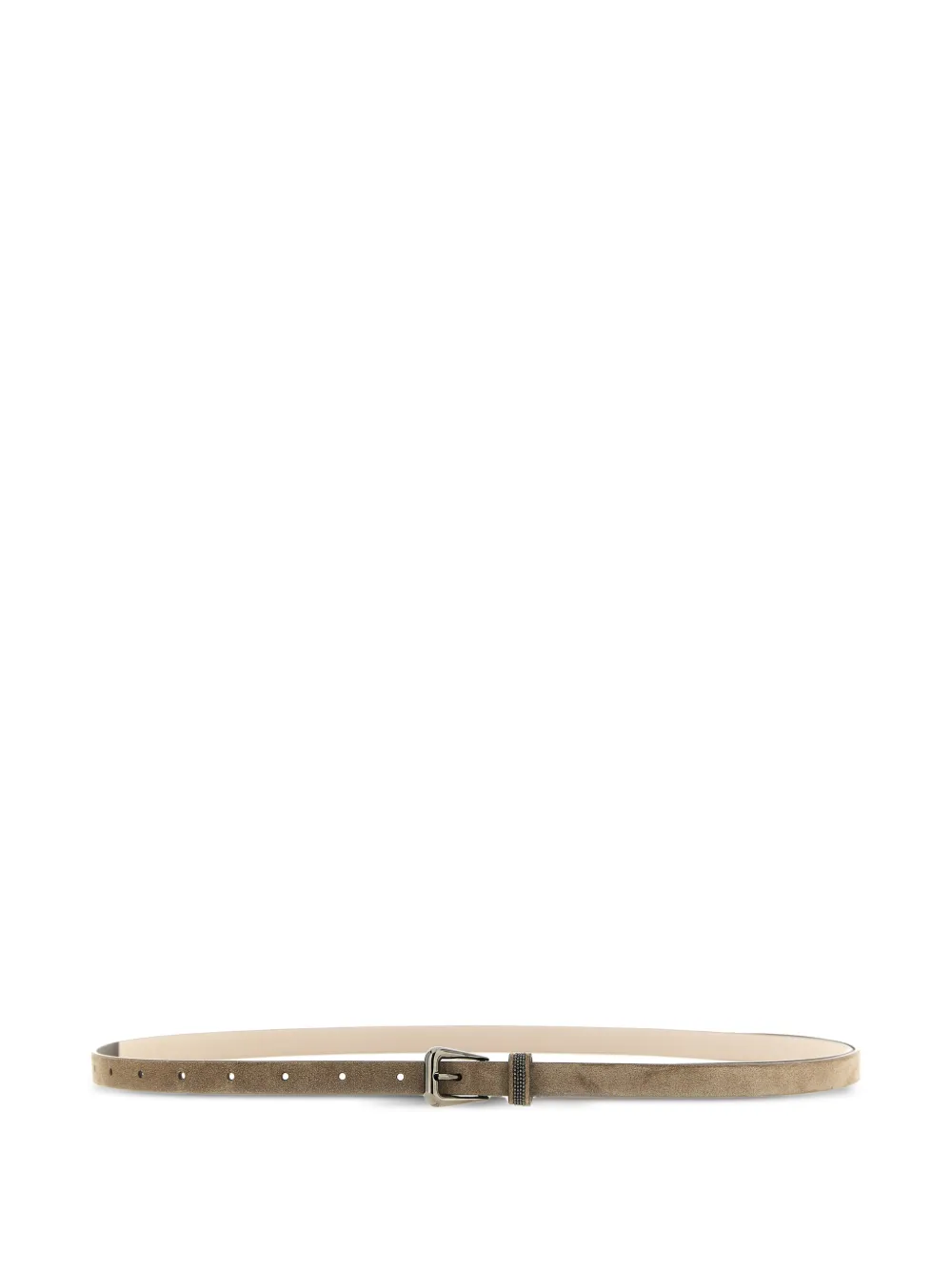 Brunello Cucinelli monile-embellishment loop belt - Marrone