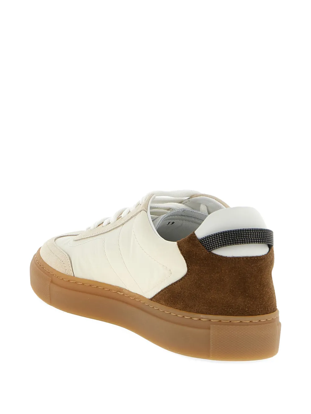 Brunello Cucinelli Precious sneakers met lusdetail Beige