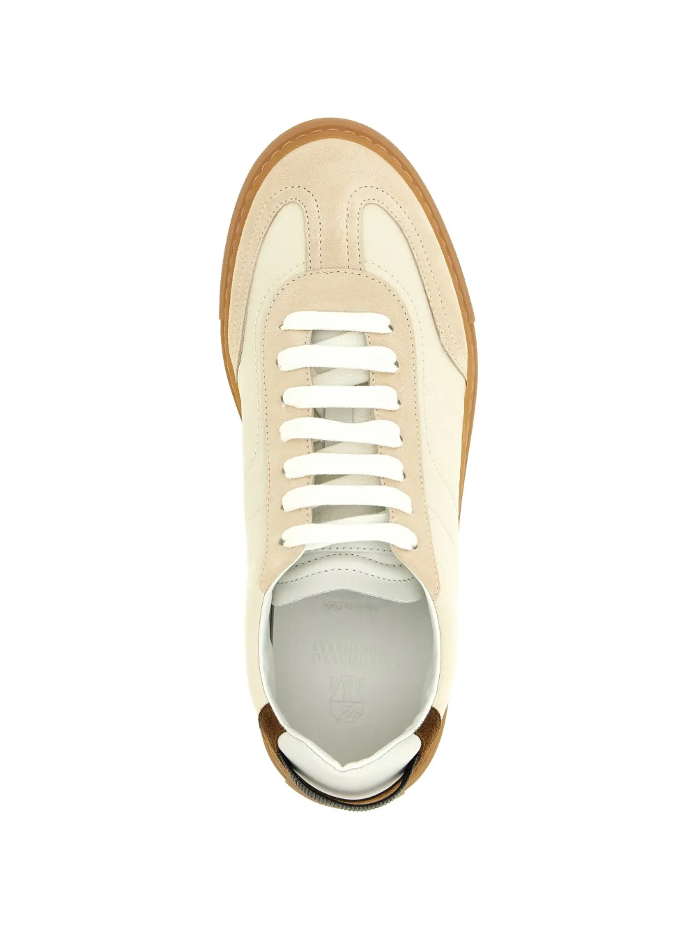 Brunello Cucinelli Precious sneakers met lusdetail Beige