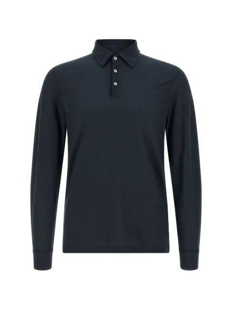Zanone buttoned long-sleeve polo shirt