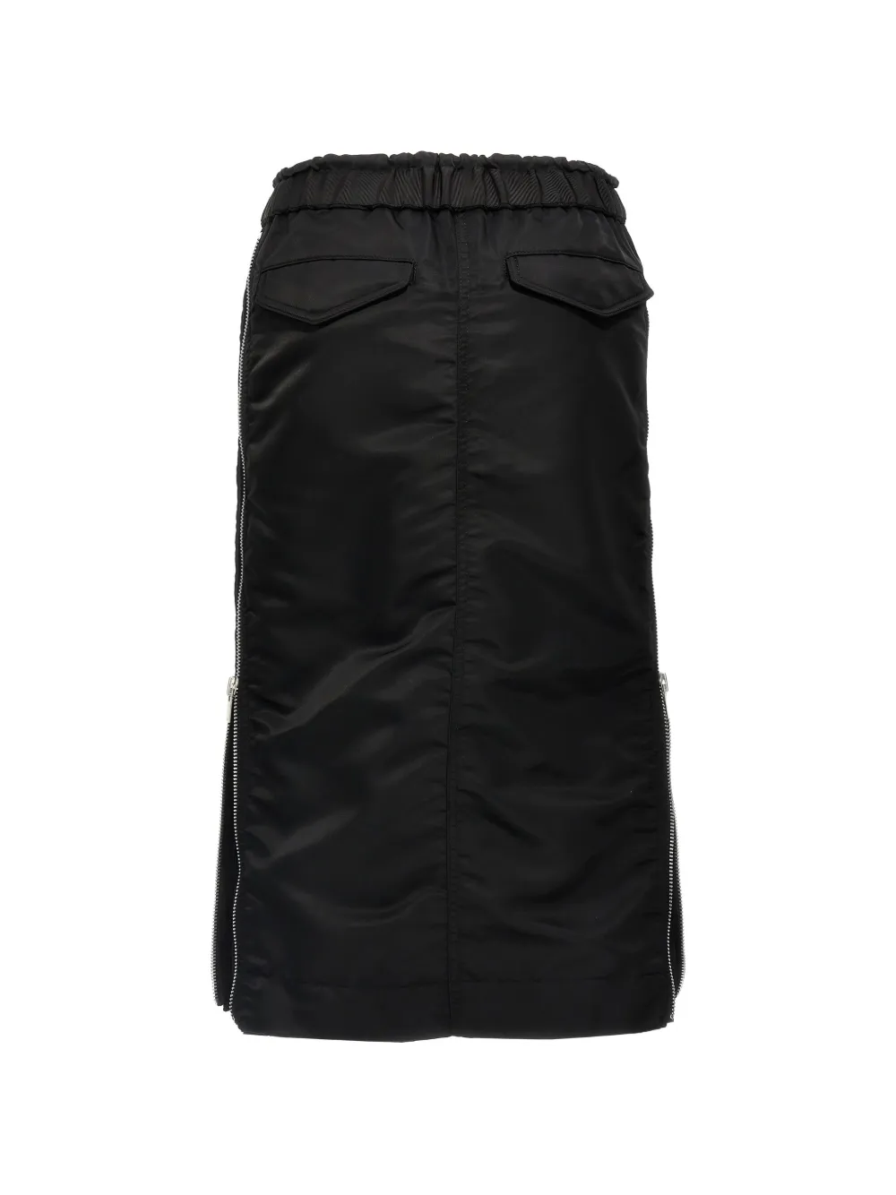  Sacai Side-zip Midi Skirt - Black 