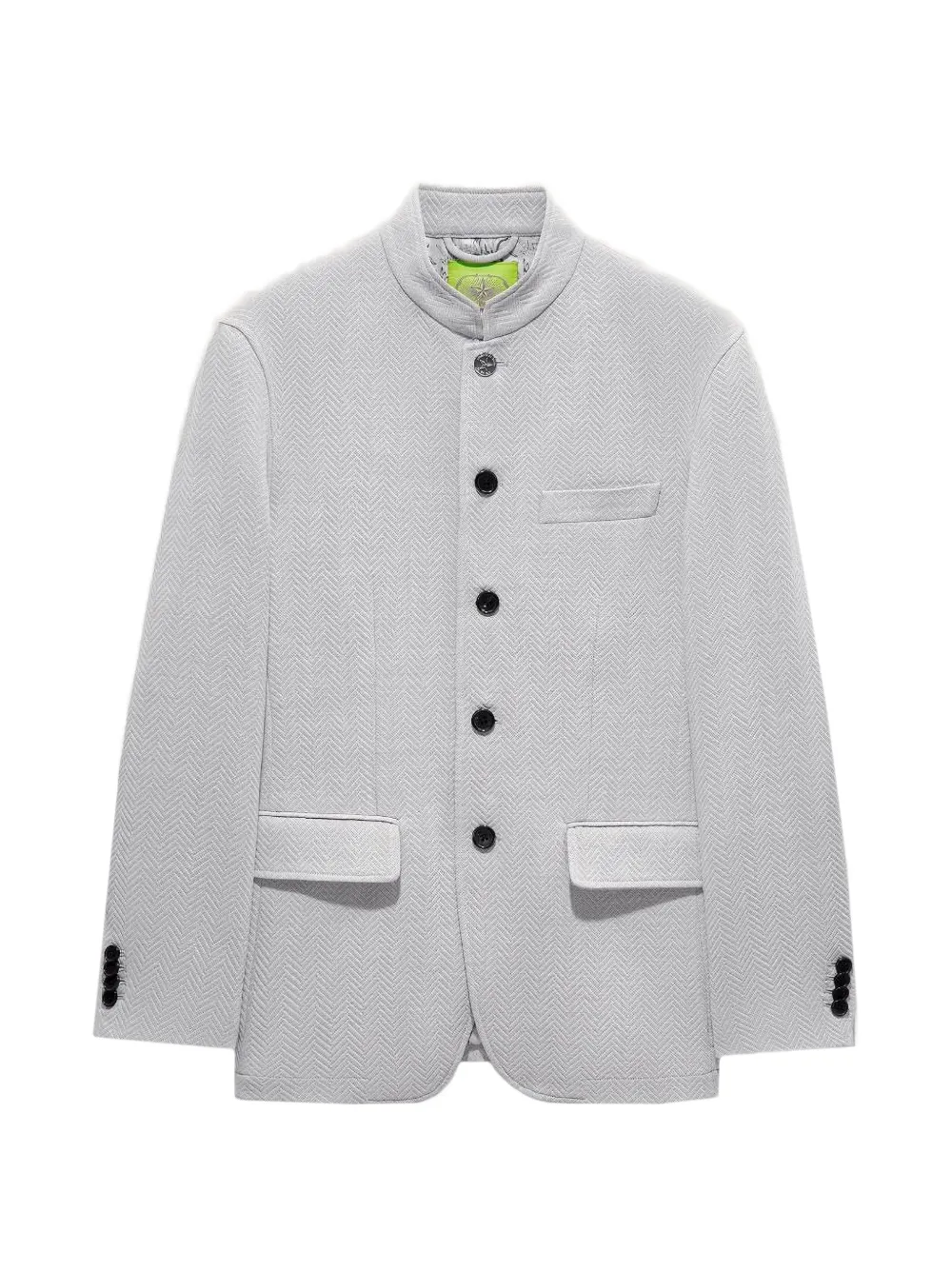 Shanghai Tang herringbone-button jacket - Grigio