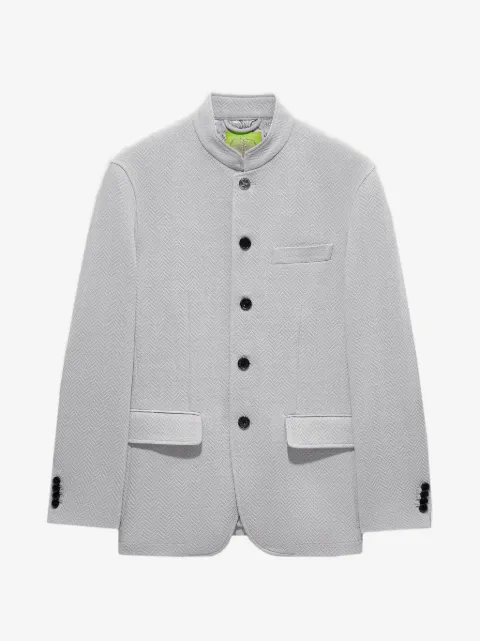 Shanghai Tang herringbone-button jacket