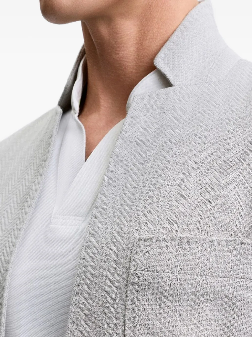Shanghai Tang Jack met visgraatpatroon Beige