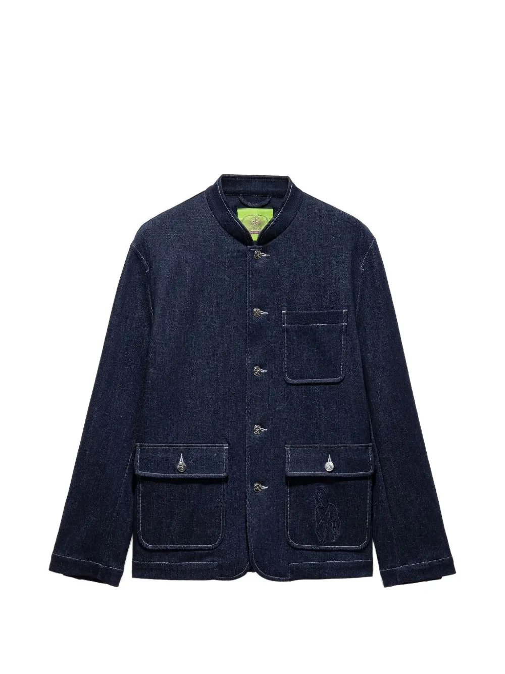 Shanghai Tang five-button horse jacket - Blu
