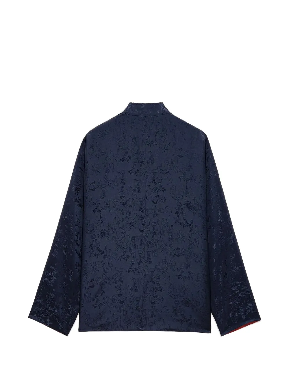 Shanghai Tang Omkeerbaar jack met bloemenprint Rood