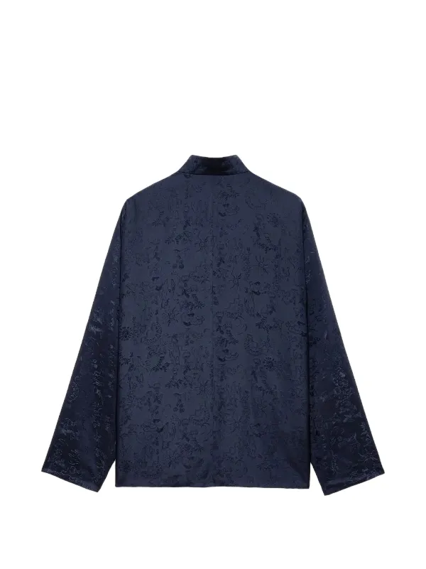Shanghai Tang Reversible Floral Jacket | Blue | FARFETCH ID