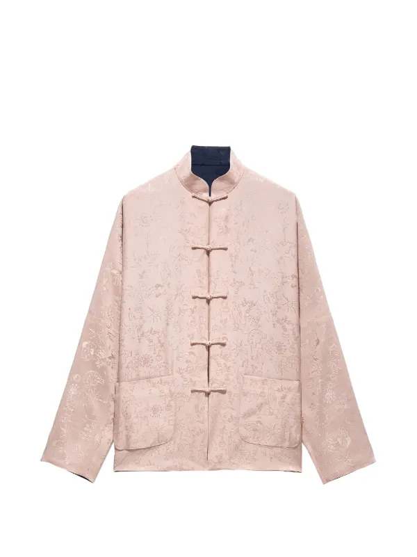 Shanghai Tang Reversible Floral Jacket | Blue | FARFETCH ID