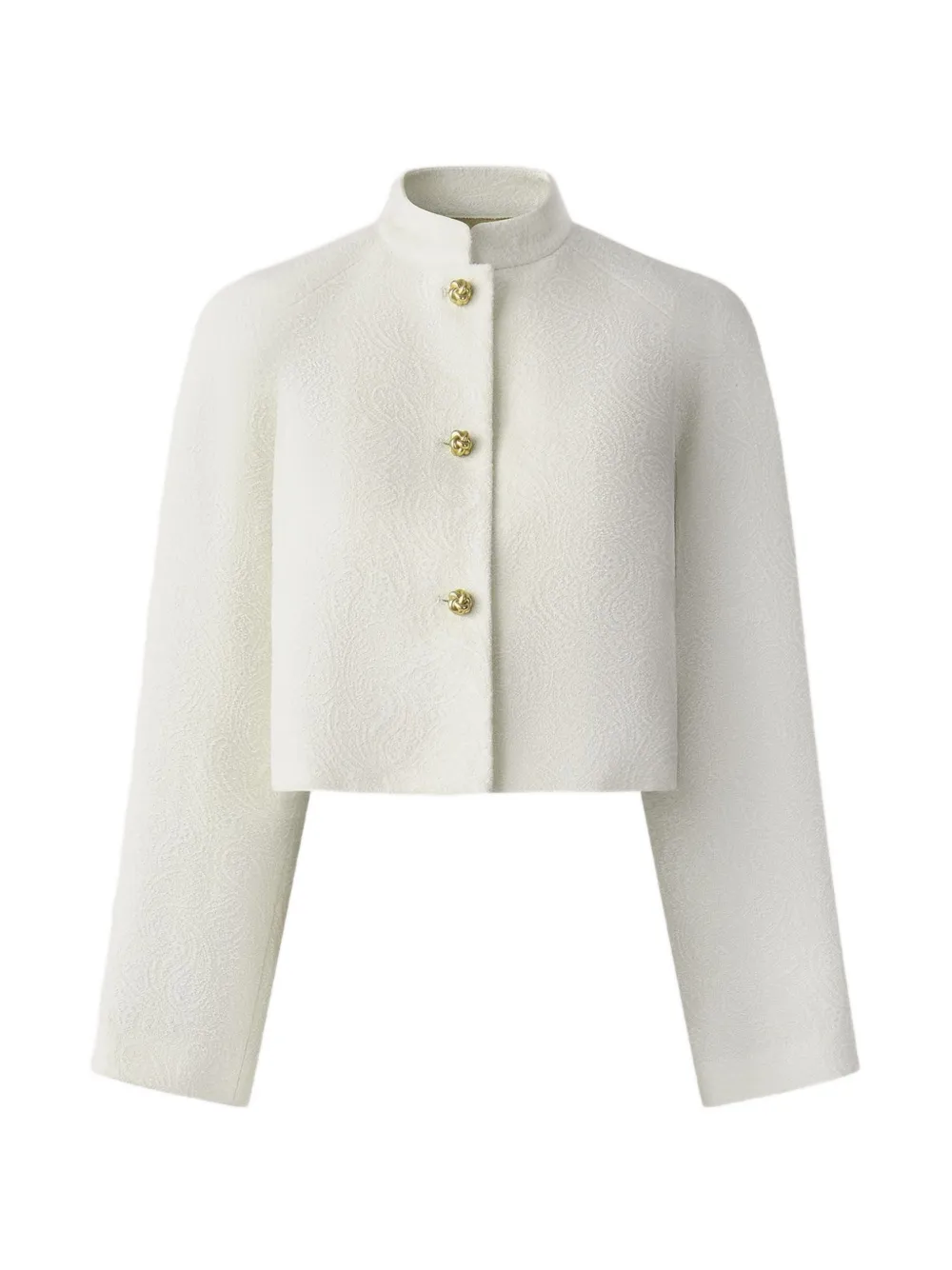 Shanghai Tang Buttoned Tang Jacket In White