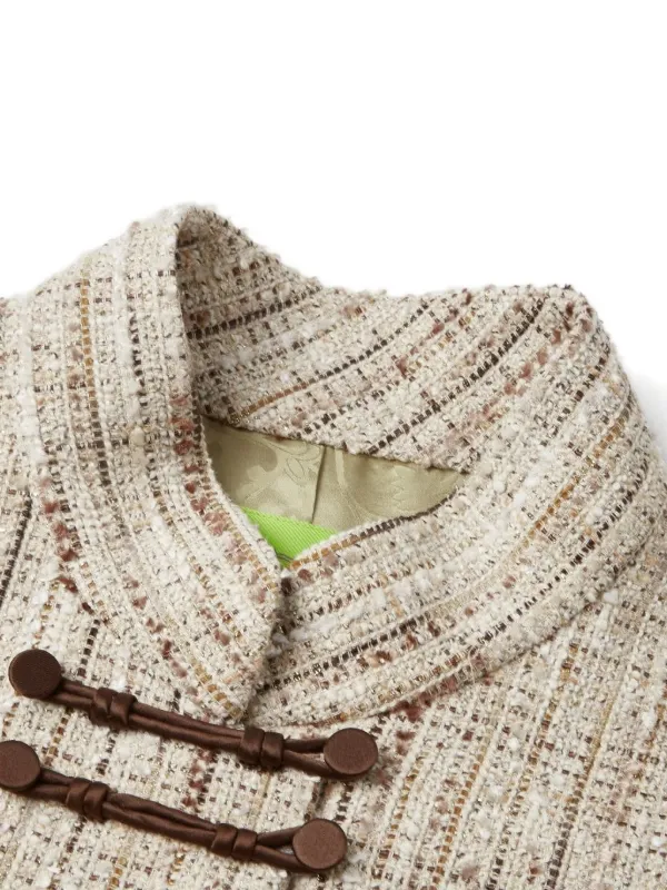 Shanghai Tang Front Toggle Jacket | Neutrals | FARFETCH CA