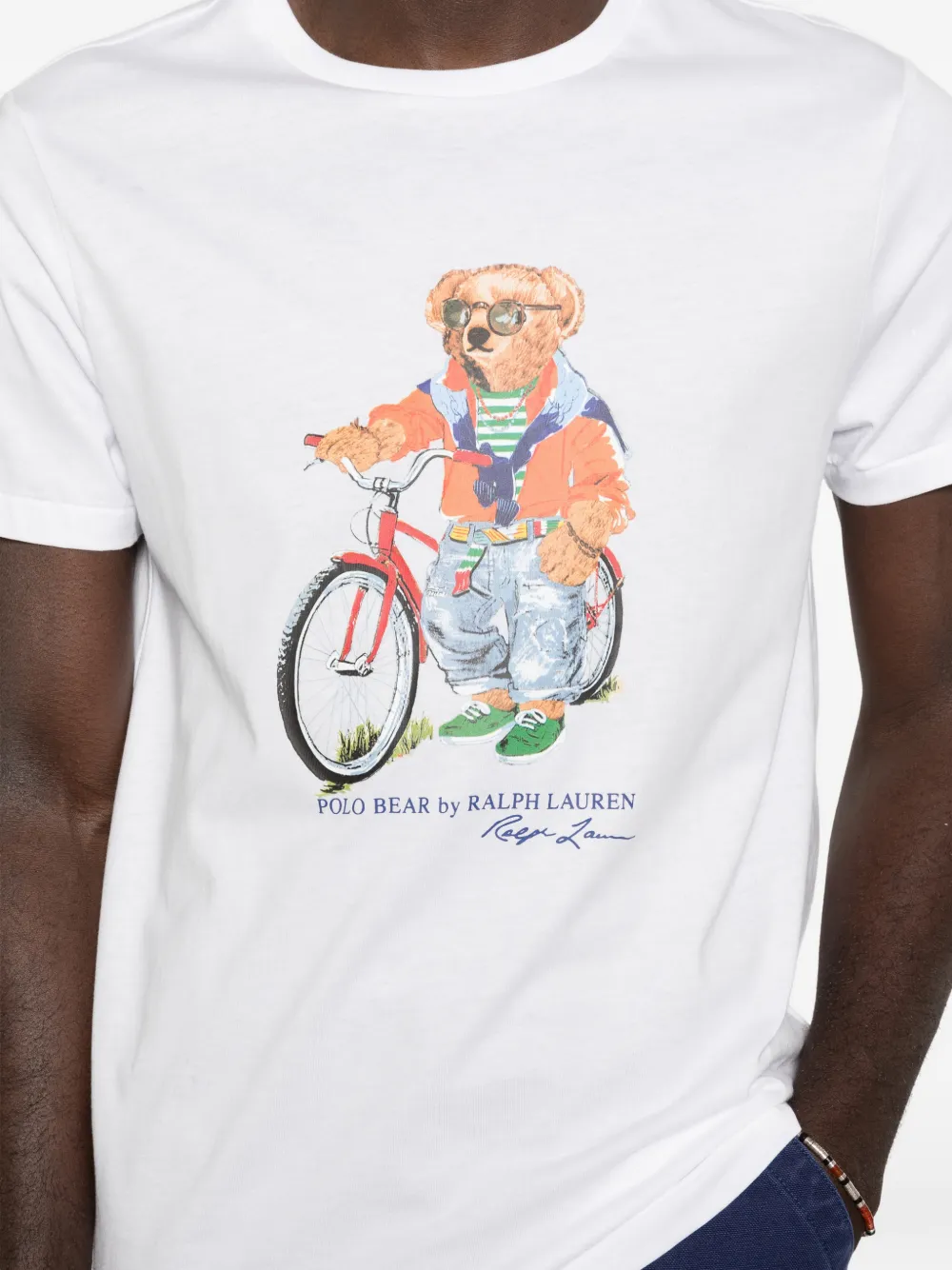 Polo Ralph Lauren Polo Bear T-shirt met beerprint Wit