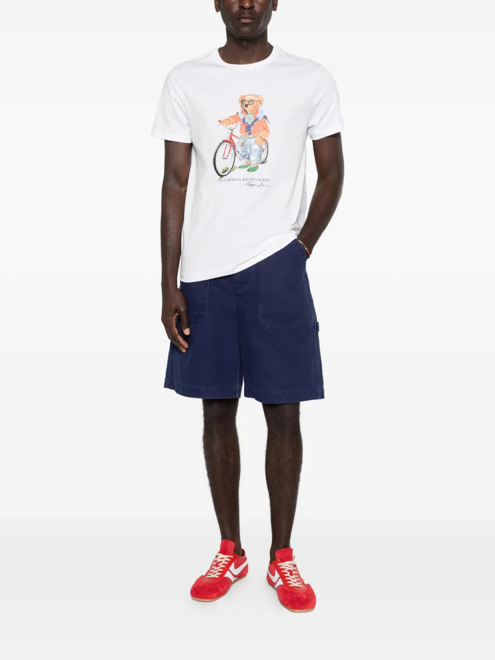Polo Ralph Lauren Polo Bear T-shirt met beerprint Wit