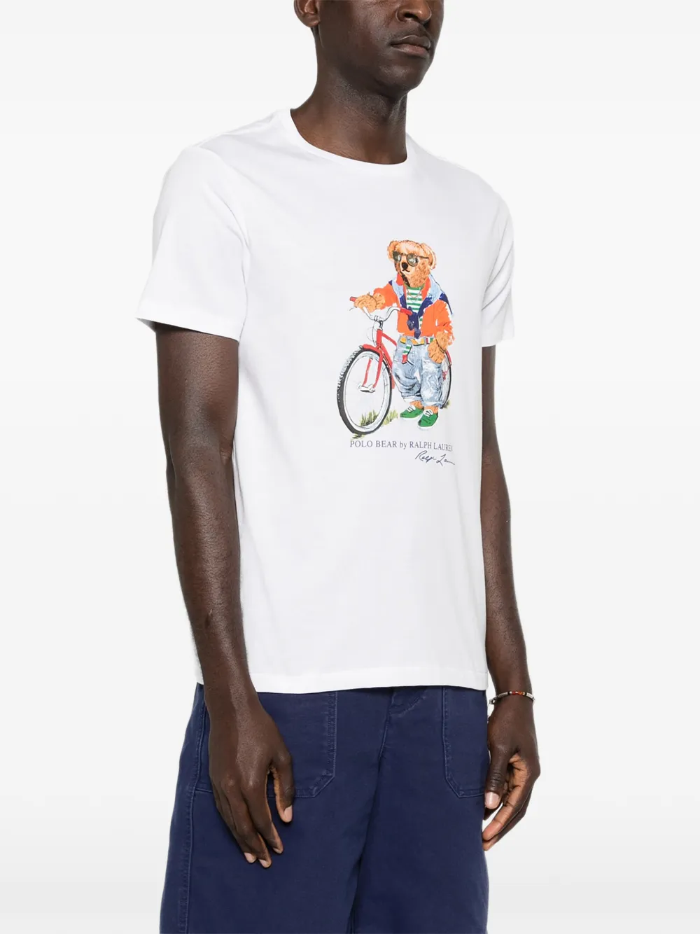 Polo Ralph Lauren Polo Bear T-shirt met beerprint Wit