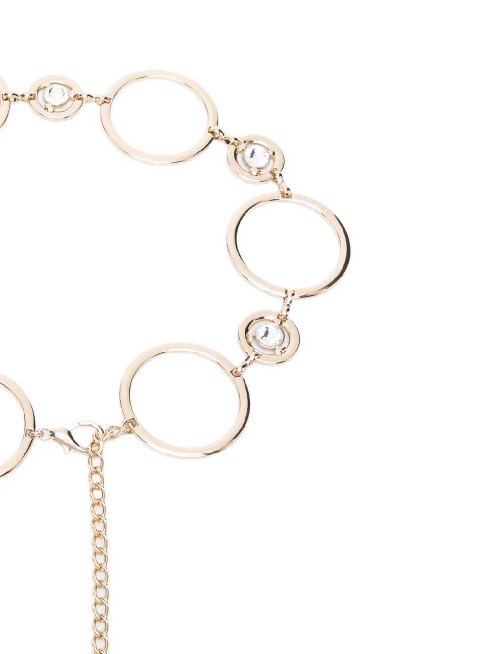  Twinset Circle-shape Embellishment Belt - Gold 