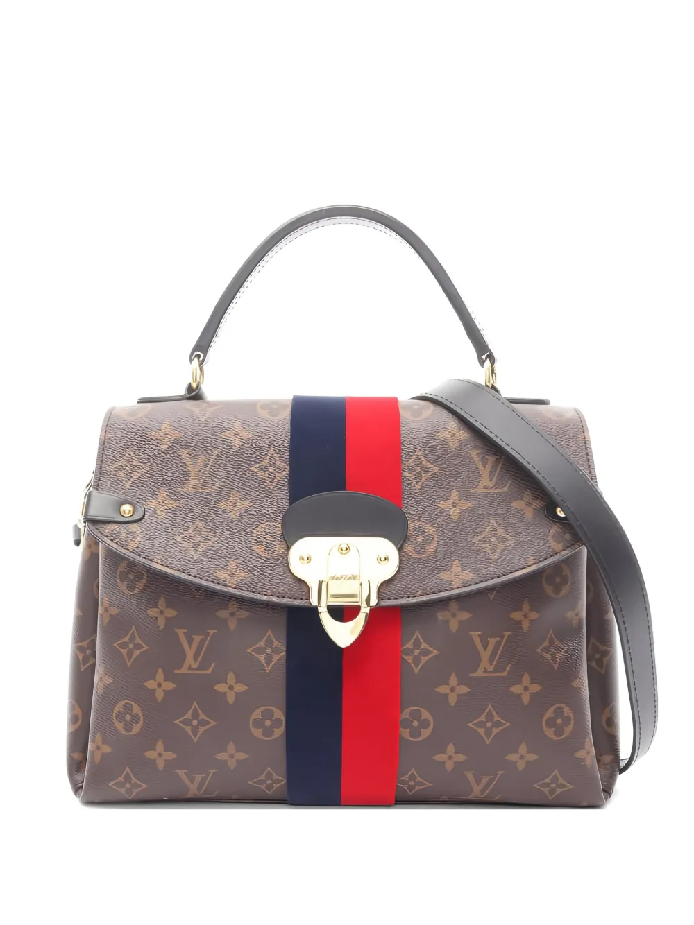 Louis Vuitton Pre-Owned 2021 MM Georges monogram leather tote bag - Marrone