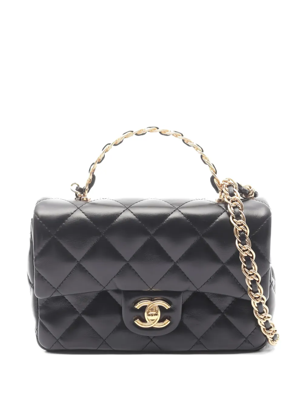 CHANEL Pre-Owned 2021 Mini Square Flap shoulder bag - Nero