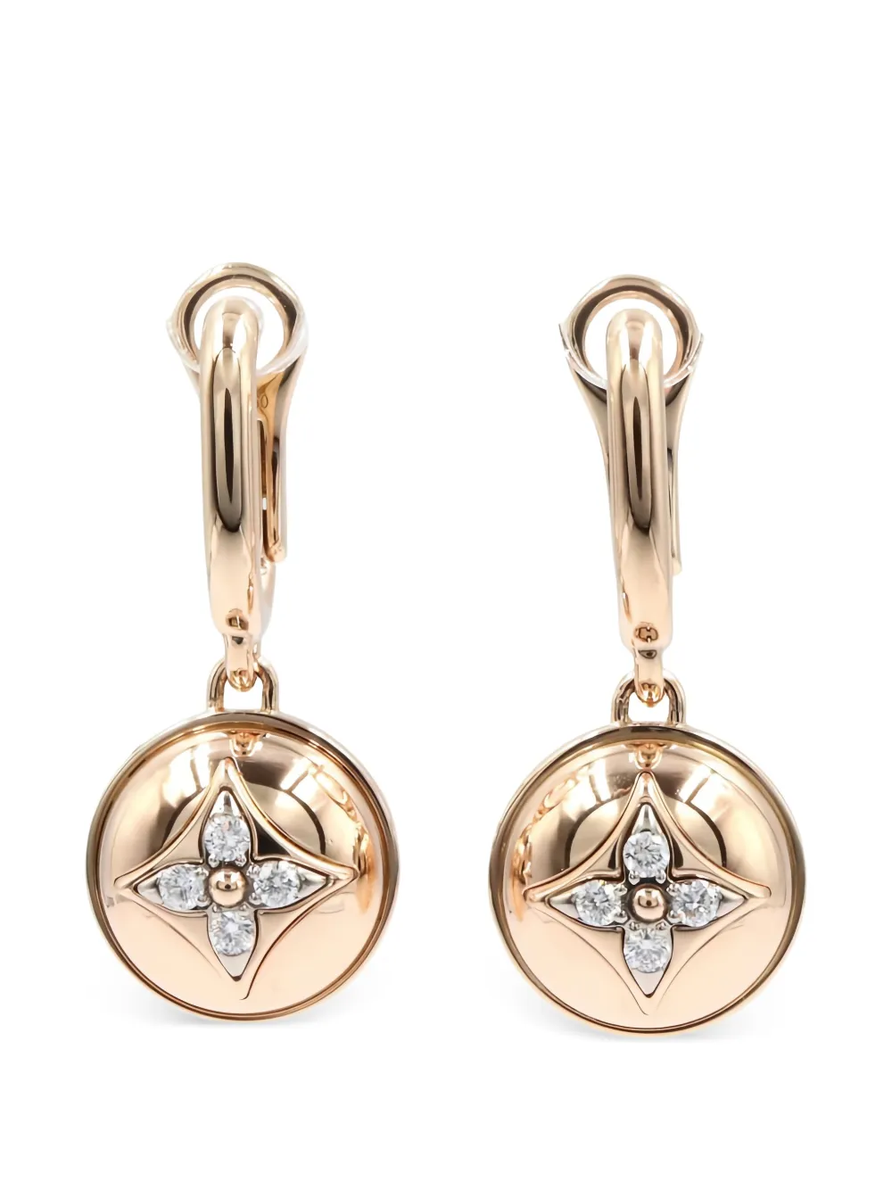 Louis Vuitton Pre-Owned 2010s B Blossom diamond earrings - Rosa