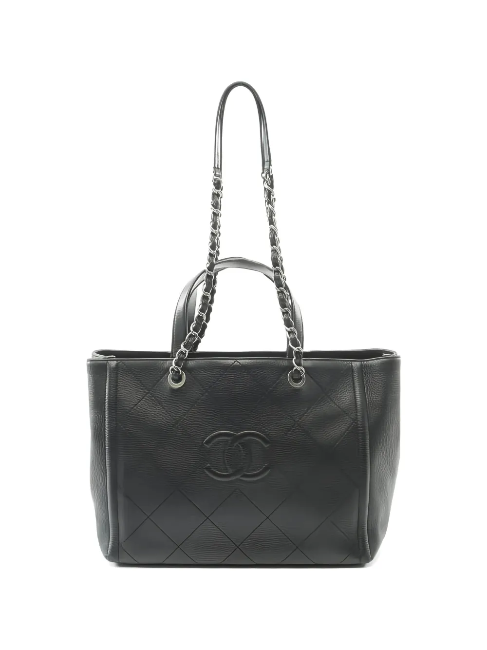 CHANEL Pre-Owned 2018 logo-detail two-way tote bag - Nero