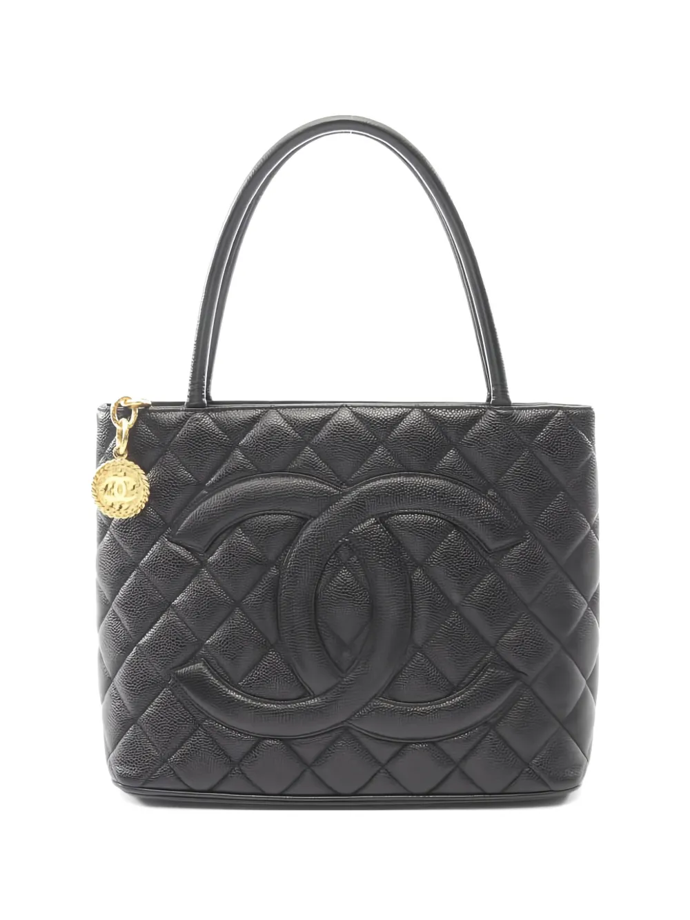 CHANEL Pre-Owned 2002 quilted leather tote bag - Nero