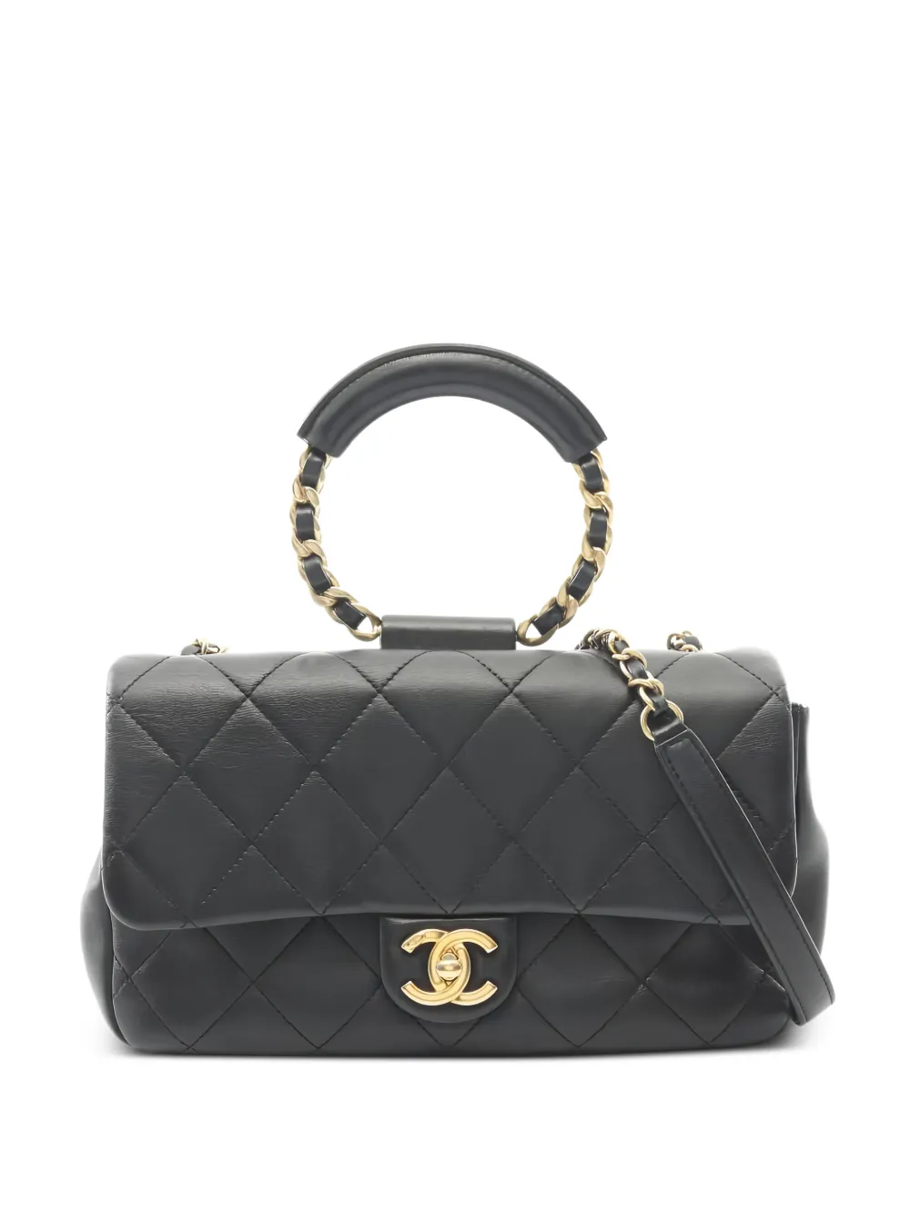 CHANEL Pre-Owned 2019 quilted-chain shoulder bag - Nero