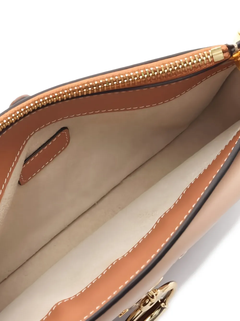  Chloé Pre-owned 10s Tess Chain Leather Shoulder Bag - Brown 