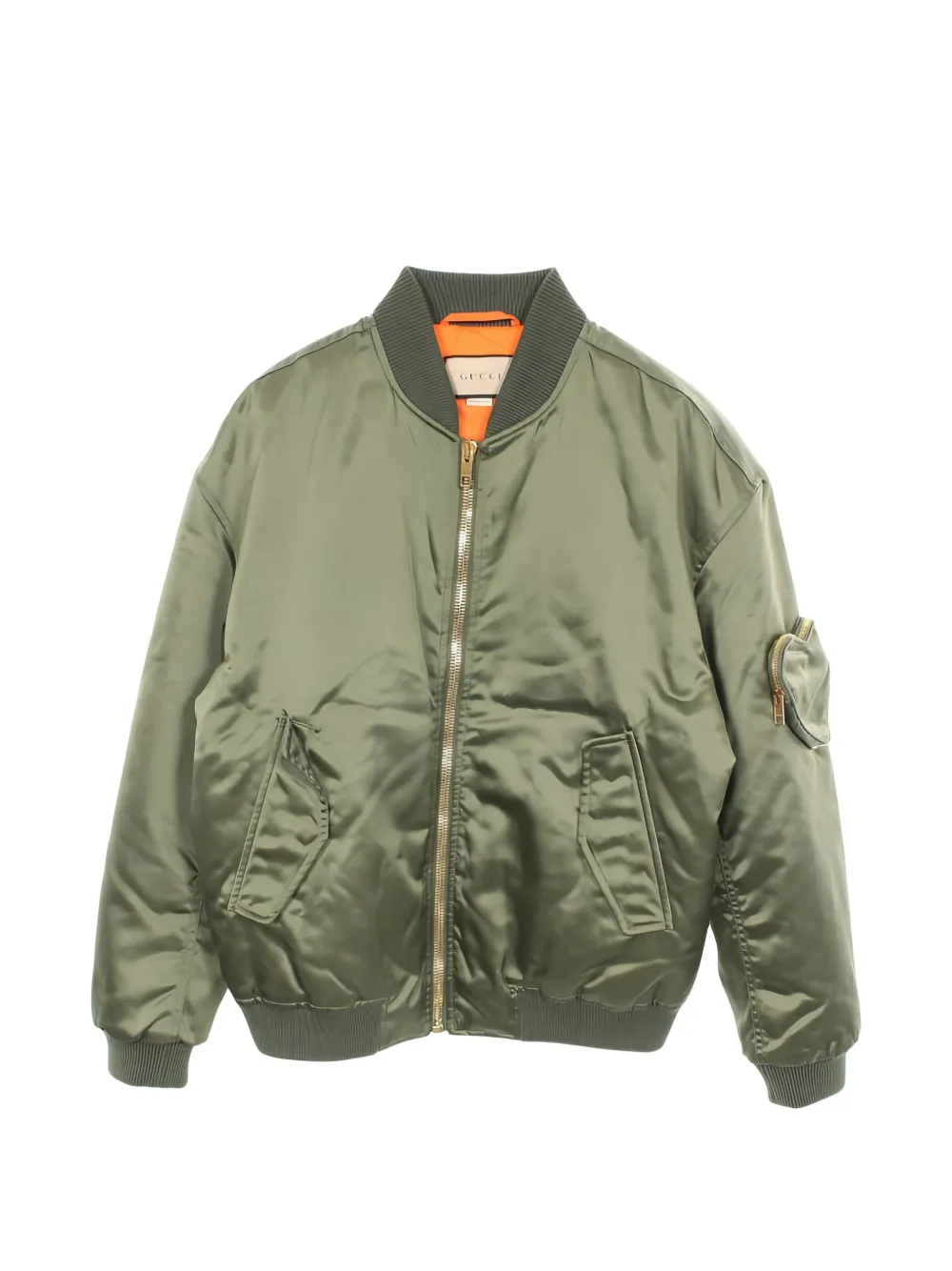 Gucci Pre-Owned 2010s heart-pocket bomber jacket - Verde