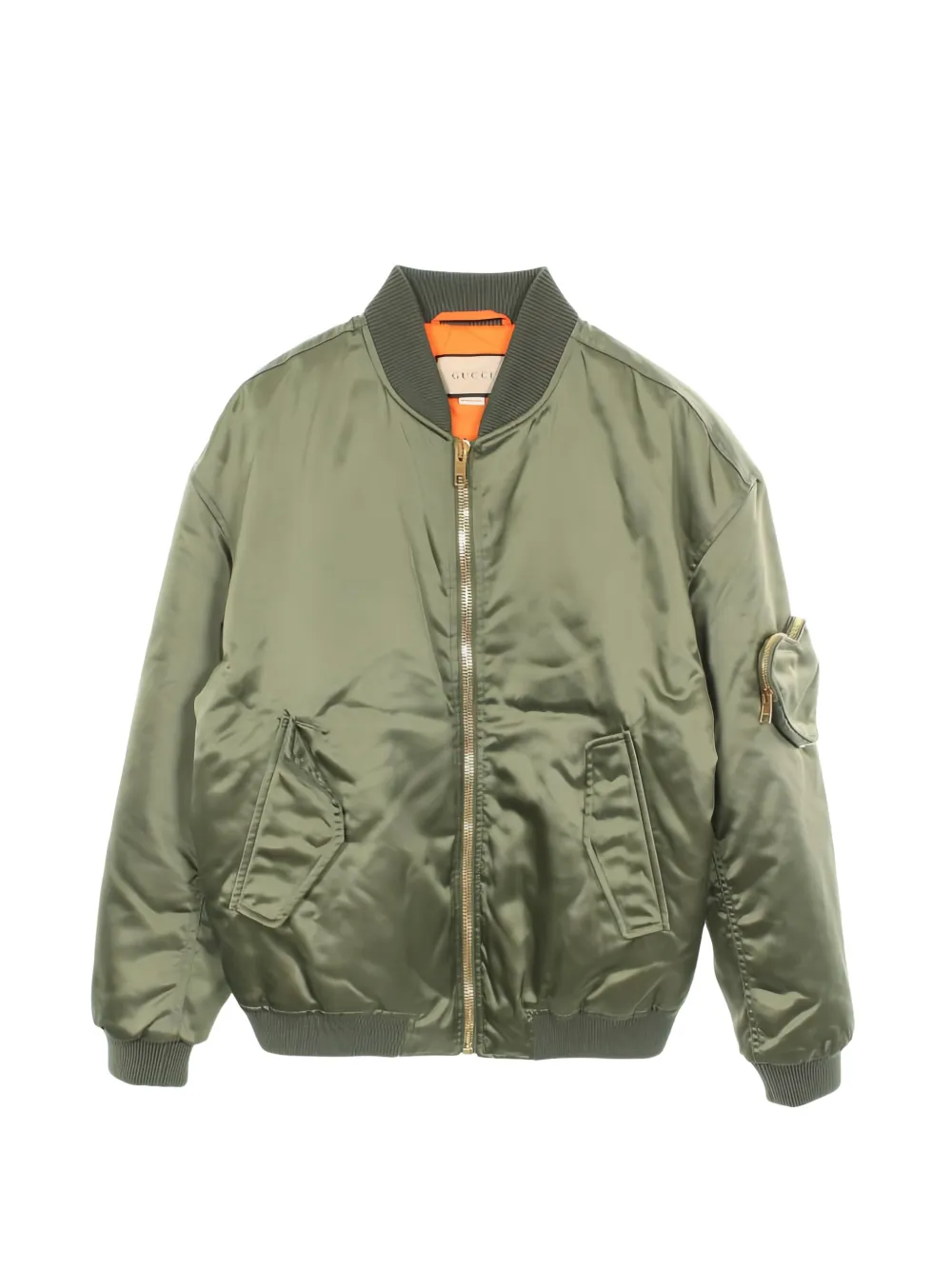 Gucci Pre-Owned 2010s heart-pocket bomber jacket - Verde