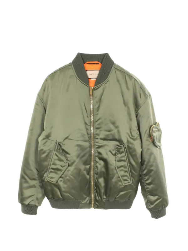 Gucci Pre-Owned 2010s ハートポケット ボンバージャケット | グリーン