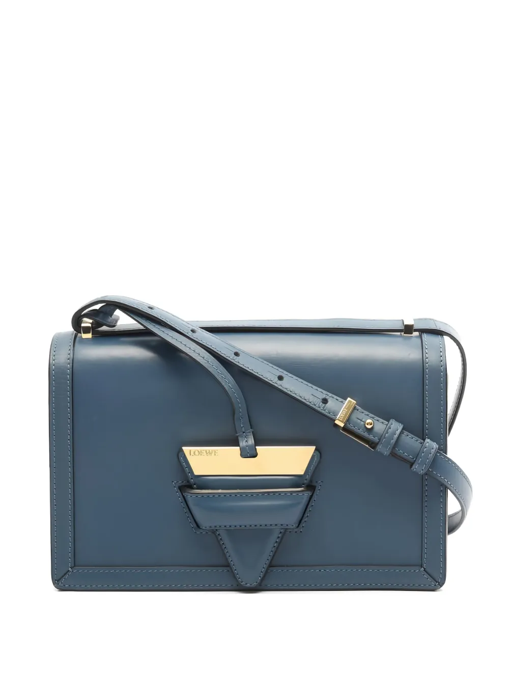 Loewe Pre-Owned 2010s Barcelona leather shoulder bag - Blu